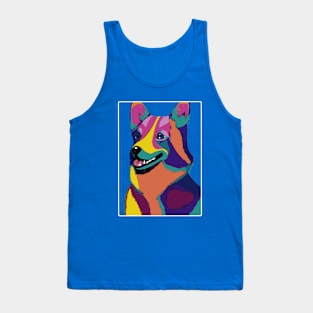 Colorful Corgi Tank Top